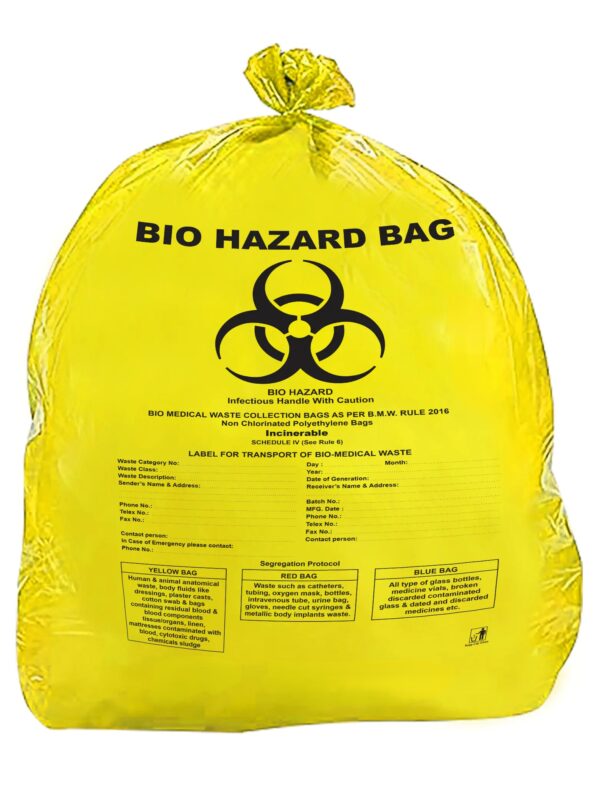 HOSPITAL BIO HAZARDOUS WASTE COLLECTION BAG HOSPITAL BIO HAZARDOUS WASTE COLLECTION BAG